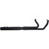S&S Cycle #550-0729 - 2-into-1 Sidewinder® Exhaust System - FL M8 - Black Ceramic