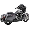 Cobra #6106RB - 909 Twin Slip-On Mufflers - 4"- Raven Black - '95-'16 Bagger