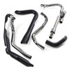 Cobra #6255DBRB - Dual Bungs Pro Chamber Headpipe - Black