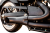 Trask #TM-3034BK - Hot Rod 2:1 Exhaust - Black - Victory