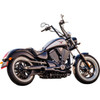 Trask #TM-3034BK - Hot Rod 2:1 Exhaust - Black - Victory