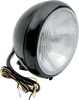 7" Smooth Headlight - FLST - Black