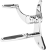 Hawg Halters #FCK-S18C-FR - Forward Control - '18+ Softail - Chrome - Standard - Folding Rubber Inlay Pegs - Solid Lever