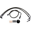 LA Choppers #LA-8005B13M - Brake Lines - 12" - 14" Ape Hanger Handlebars - Midnight