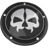 Drag Specialties - Derby Cover - Split Skull - 5 Hole - Black w/Chrome Skull - '99-'18 Big Twin