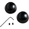 Drag Specialties - Swingarm Pivot Bolt Cover - Gloss Black