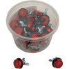 Chris Products #CH40R - License Plate Reflectors - 40 Pack Tub - Red