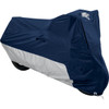 Nelson Rigg #MC-902-02-MD - Defender Deluxe Cover - Motorcycle - Polyester - Navy/Silver - Medium