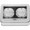 Figurati Designs #FD01-FAC-SS - Axle Nut Cover - Front - Stainless Steel - Figurati Designs Logo - Silver