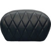 LE Pera #L-SBP01DM-DULL - Sissy Bar Pad - Large - Vinyl - Single Diamond - Dull Black