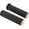 Arlen Ness #500-006 - Diamond Grips - Cable - Brass