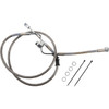 Drag Specialties - Brake Line - Rear - Master Cylinder to ABS - Stainless Steel