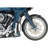 Klock Werks #KWF-01-0309 - Henry Front Fender - Black - 21" - HD Touring/Trike