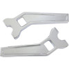 LA Choppers #LA-7481-08C - Performance Risers - Pullback - 8" x 1-1/4" - Chrome
