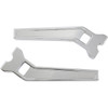 LA Choppers #LA-7471-10C - Performance Risers - Pullback - 10" - Chrome