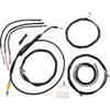 LA Choppers #LA-8058KT2-19B - Complete Black Vinyl Braided Handlebar Cable/Brake Line Kit - 18"-20" Handlebars - '21-'22 Touring