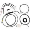 LA Choppers #LA-8058KT2-13 - Complete Stainless Braided Handlebar Cable/Brake Line Kit - 12"-14" Handlebars - '21-'22 FLTR