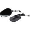 Rivco Products #MV307 - Mirror - Thru-Mount - Side View - Oval - Black