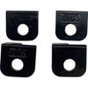 DK Custom Products #DK-M8-SFT-FPA - Foot Peg Adapter - Front/Back - Black