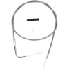 Drag Specialties - Stainless Braided Throttle Cable - 54"