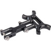 Thrashin Supply CO. #TSC-2215 - Holeshot riser gauge relocation mounting bracket - Black