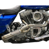 Trask #TM-5120 - 2-into-1 Big Sexy Exhaust System - Raw Stainless Steel