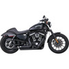 Vance & Hines #47329 - Shortshots Staggered Exhaust System - Black
