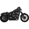 Vance & Hines #46374 - 2-into-2 Mini Grenades Exhaust System - Black