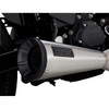Vance & Hines #27325 - 2-into-1 Upsweep Exhaust System - Brushed - Stainless Steel