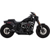 Vance & Hines #47323 - 2-into-1 Upsweep Exhaust System - Black - Stainless Steel