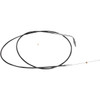 LA Choppers #LA-8005TH13B - Black Vinyl Braided Handlebar Throttle Cable - 12"-14" - Touring