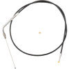 LA Choppers #LA-8005TH19B - Black Vinyl Braided Handlebar Throttle Cable - 18"-20" - Touring