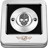 Figurati Designs #FD27-TC-2H-SS - Timing Cover - 2 Hole - Skull - Contrast Cut - Stainless Steel