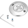 Figurati Designs #FD41-TC-2H-SS - Timing Cover - 2 Hole - Cross - Stainless Steel