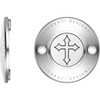 Figurati Designs #FD41-TC-2H-SS - Timing Cover - 2 Hole - Cross - Stainless Steel