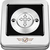 Figurati Designs #FD41-TC-2H-SS - Timing Cover - 2 Hole - Cross - Stainless Steel