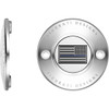 Figurati Designs #FD70-TC-2H-SS - Timing Cover - 2 Hole - Blue Line American Flag - Stainless Steel