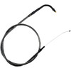 LA Choppers #LA-8005TH13M - Midnight Braided Handlebar Throttle Cable - 12"-14" - Touring