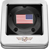 Figurati Designs #FD21R-TC-5H-BLK - Timing Cover - 5 Hole - American Flag - Reversed - Black