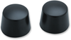 Axle Nut Cover - Smooth - Black - Front