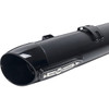 S&S Cycle #550-1075 - 4" Broadhead Slip-On Mufflers - Slash Cut - Black