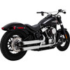 Vance & Hines #16376 - 3" Twin Slash Slip-On Muffler - Chrome