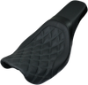 Danny Gray #22-608DIA - Weekday™ 2-Up Seat - Double Diamond - Charcoal Stitch - FXD '06-'17