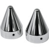 LA Choppers #LA-7811-00 - Axle Caps - Spike - Chrome - Pair