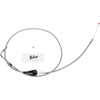 Barnett #102304100406 - Stainless Steel Idle Cable - +6" - '96-'01 Touring