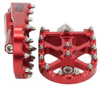 Flo Motorsports Bmx Style Foot Pegs Red (#FPEG-800V3R)
