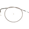 Magnum Shielding #54214 - Polished Stainless Steel Braided Idle Cable - 43-1/2"