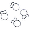 ALL Balls #FS00058 - Refill Clamp Kit - Fuel Line/Wire - Flat Ear - Silver - 7.6 mm - 4 Pack