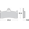 SBS #729HF - HF Brake Pads - YZF 750