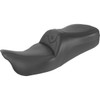 Saddlemen #808-07B-187T - RoadSofa™ Seat - Without Backrest - Black w/ Black Stitching - FL '09-'24